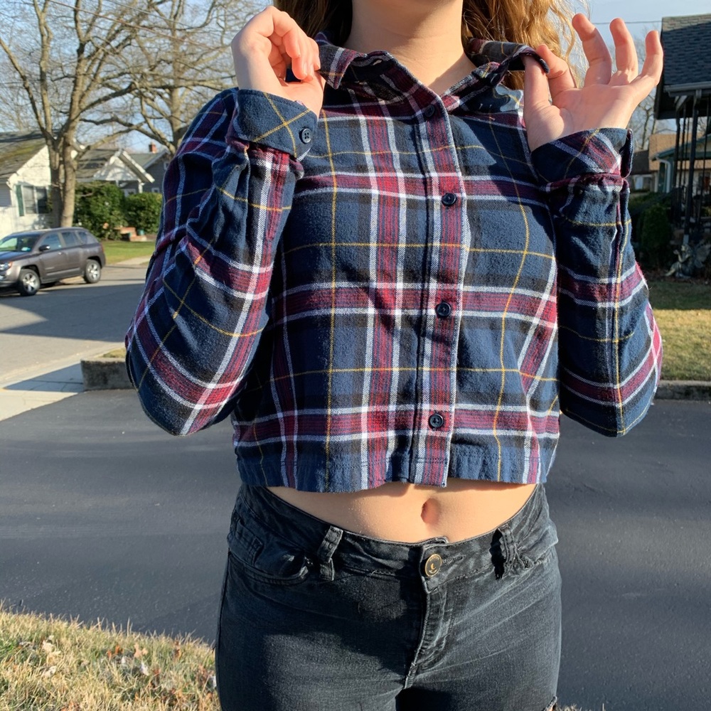 Plaid VANS crop top flannel